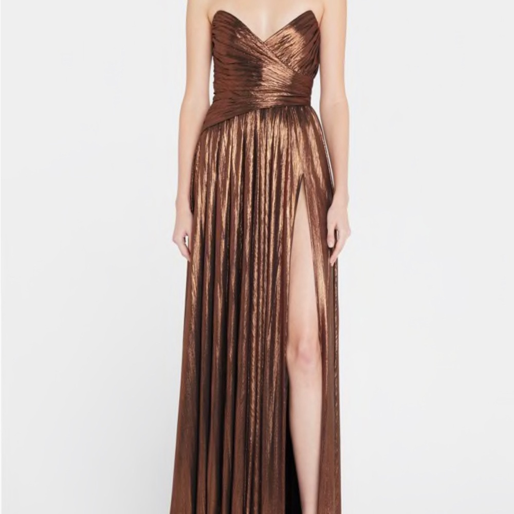 retrofete brown shimmer dress never worn with tags on it